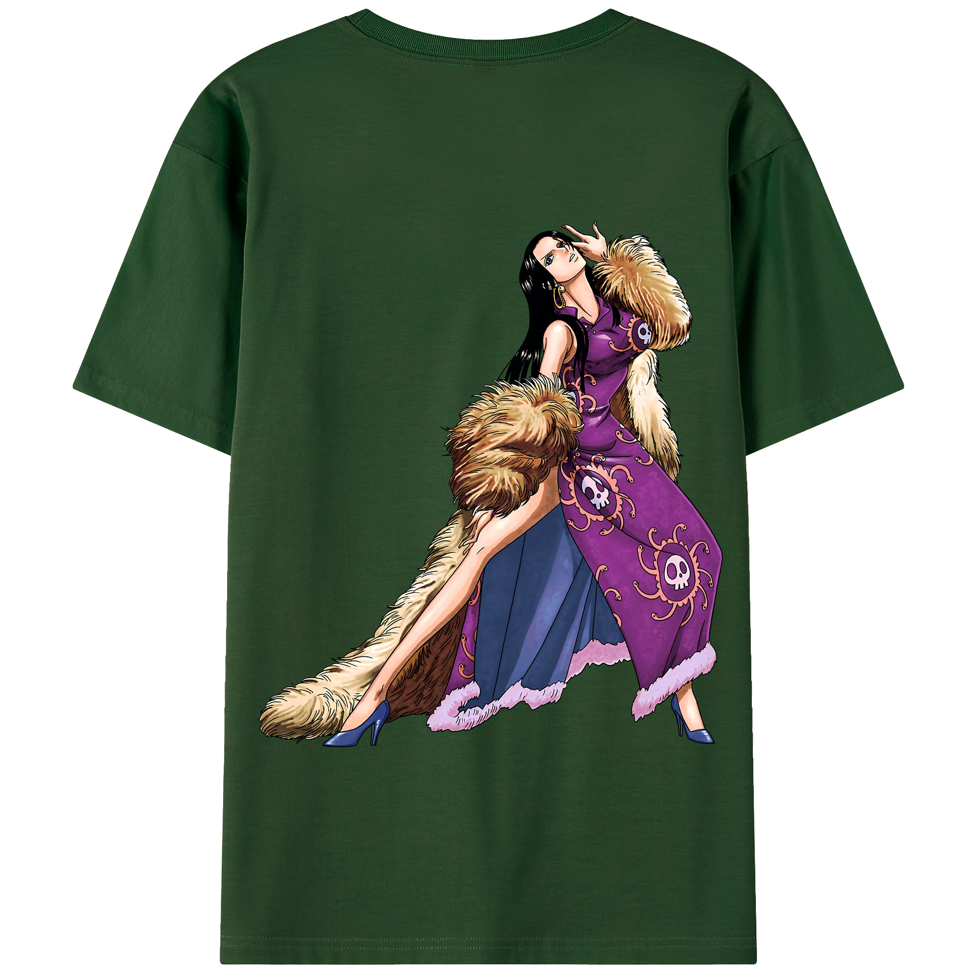 ワンピース ボア・ハンコック ONE PIECE Boa·Hancock 綿100％半袖Tシャツ（背面プリント）
